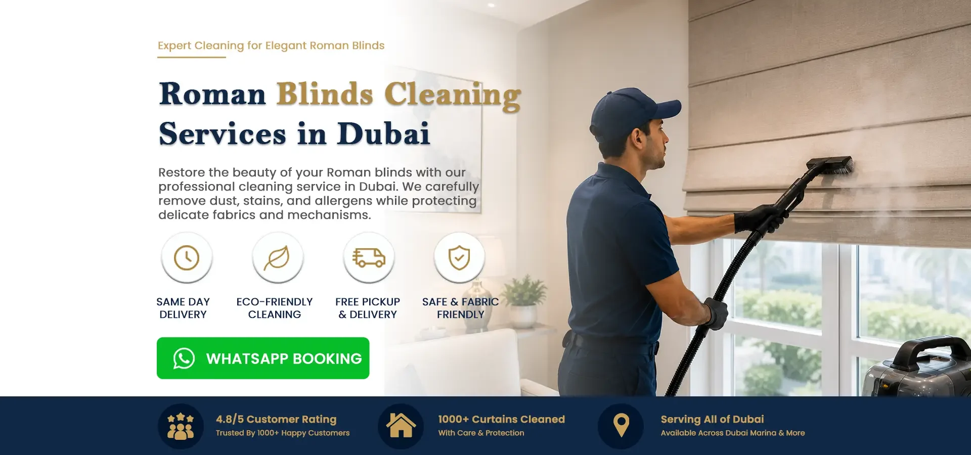 Roman Blinds Cleaning D